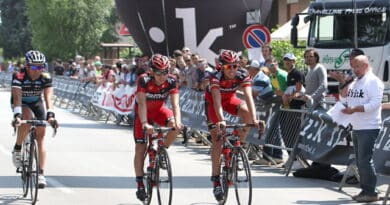 Ciclismo: Ballan si allena in bici sul percorso della gf fi’zi:k Marostica 9