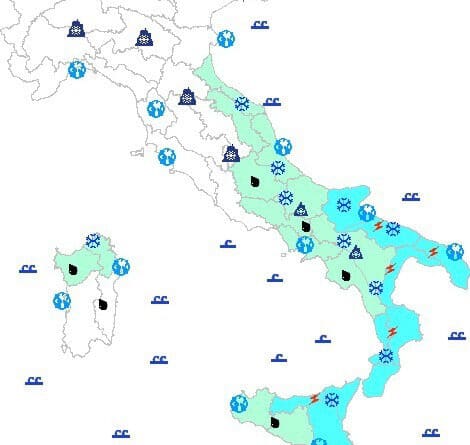 Protezione Civile Bollettino 6 Febbraio