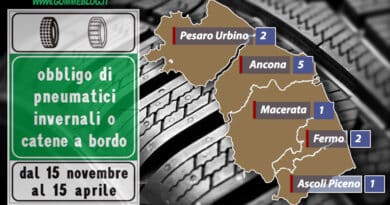 Ordinanze Pneumatici Invernali 2017: MARCHE 6